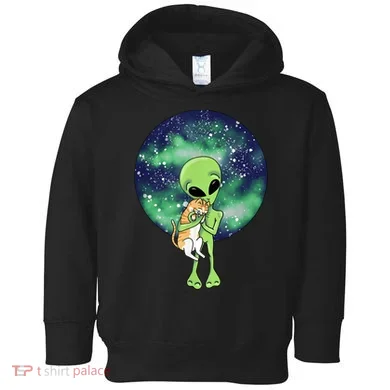 Alien And Cat Toddler Hoodie