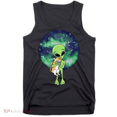 Alien And Cat Tank Top
