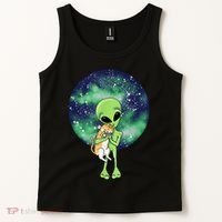 Alien And Cat Tank Top thumb 2