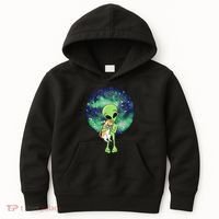 Alien And Cat Kids Hoodie thumb 0