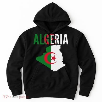 Algerian Algeria Country Map Flag Hoodie