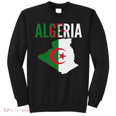 Algerian Algeria Country Map Flag Sweatshirt