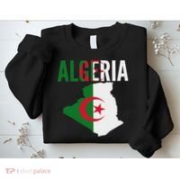 Algerian Algeria Country Map Flag Sweatshirt thumb 2