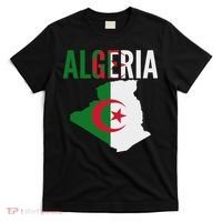 Algerian Algeria Country Map Flag T-Shirt thumb 0