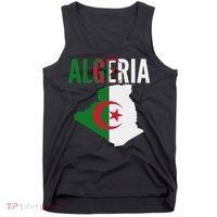 Algerian Algeria Country Map Flag Tank Top thumb 0