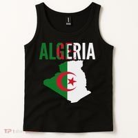 Algerian Algeria Country Map Flag Tank Top thumb 2
