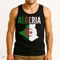 Algerian Algeria Country Map Flag Tank Top thumb 3
