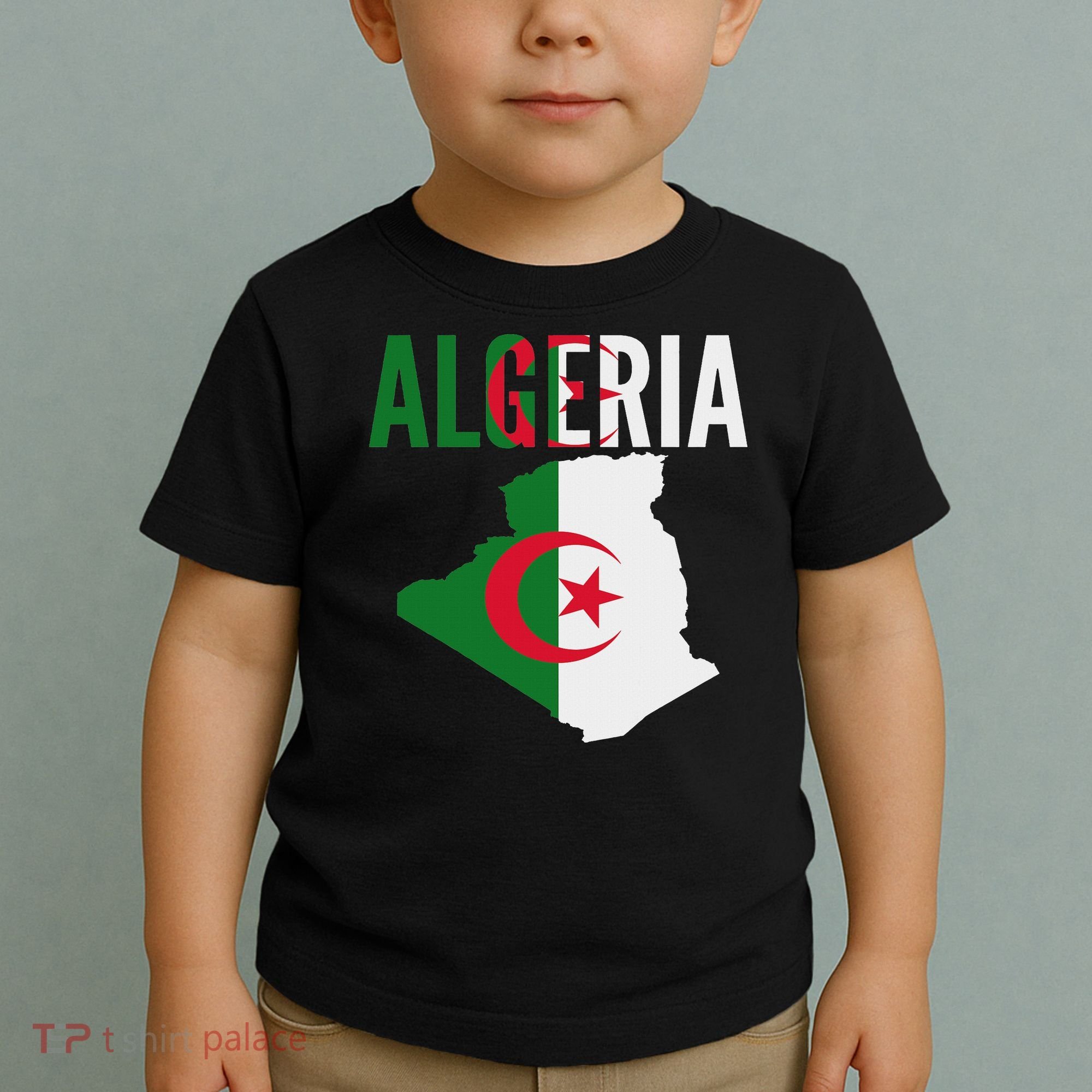 Algerian Algeria Country Map Flag Toddler T-Shirt