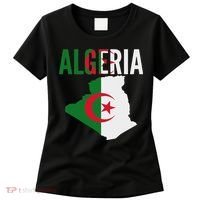 Algerian Algeria Country Map Flag Women's T-Shirt thumb 0