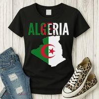 Algerian Algeria Country Map Flag Women's T-Shirt thumb 3