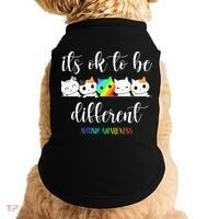Autism Awareness Cat Its Ok To Be Different Autistic Doggie Tank thumb 0