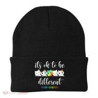 Autism Awareness Cat Its Ok To Be Different Autistic Beanie thumb 0