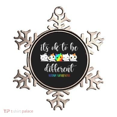 Autism Awareness Cat Its Ok To Be Different Autistic Ornament