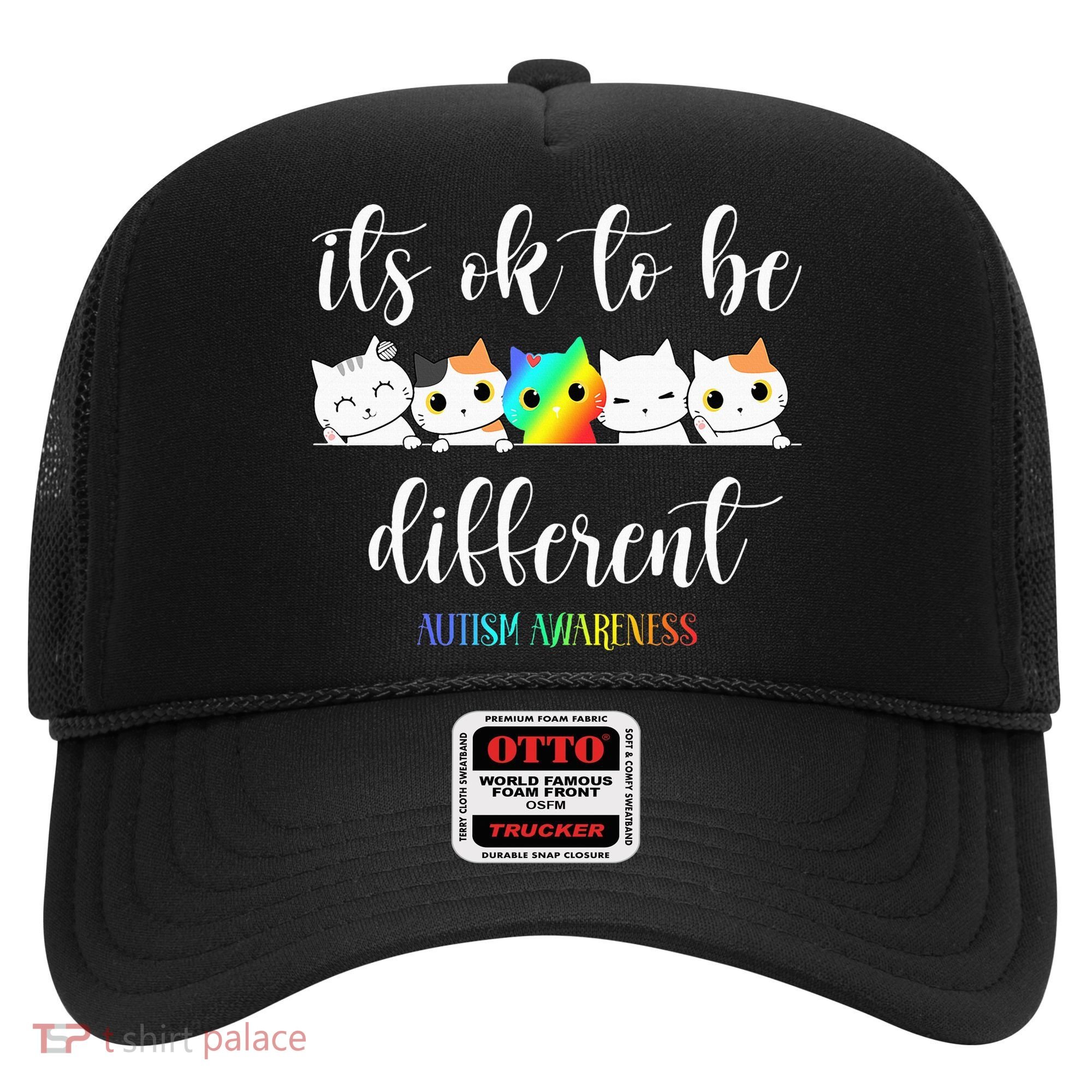 Autism Awareness Cat Its Ok To Be Different Autistic Hat