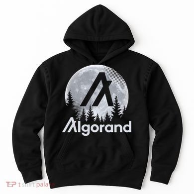 Algorand ALGO Coin Cryptocurrency Wilderness Full Moon Hoodie