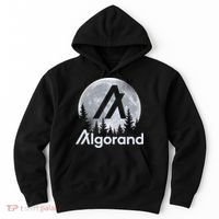 Algorand ALGO Coin Cryptocurrency Wilderness Full Moon Hoodie thumb 0