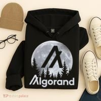 Algorand ALGO Coin Cryptocurrency Wilderness Full Moon Hoodie thumb 4