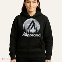 Algorand ALGO Coin Cryptocurrency Wilderness Full Moon Hoodie thumb 5