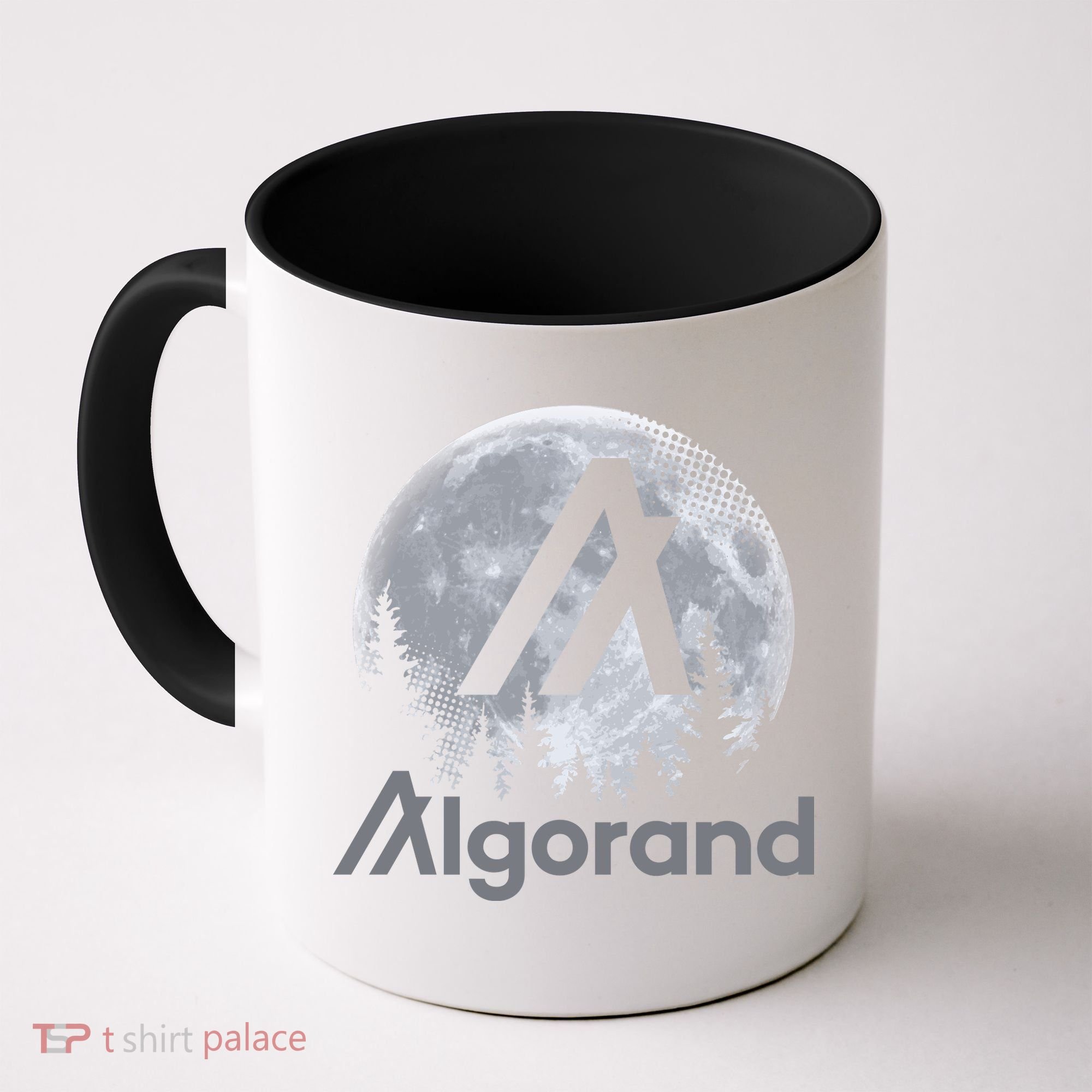 Algorand ALGO Coin Cryptocurrency Wilderness Full Moon Coffee Mug
