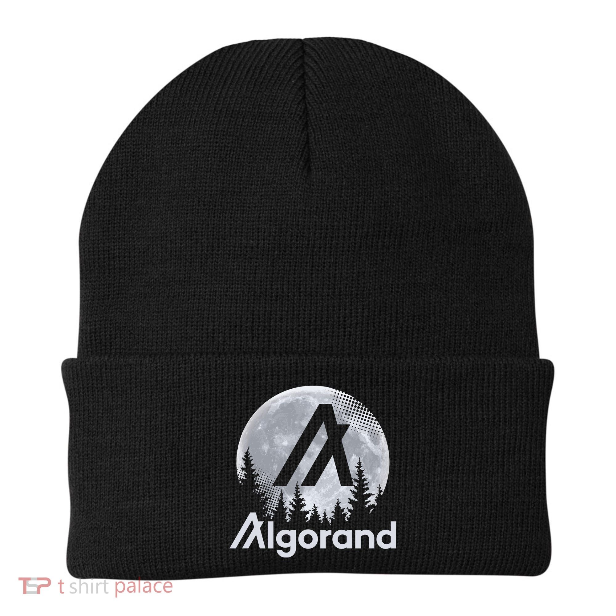 Algorand ALGO Coin Cryptocurrency Wilderness Full Moon Beanie
