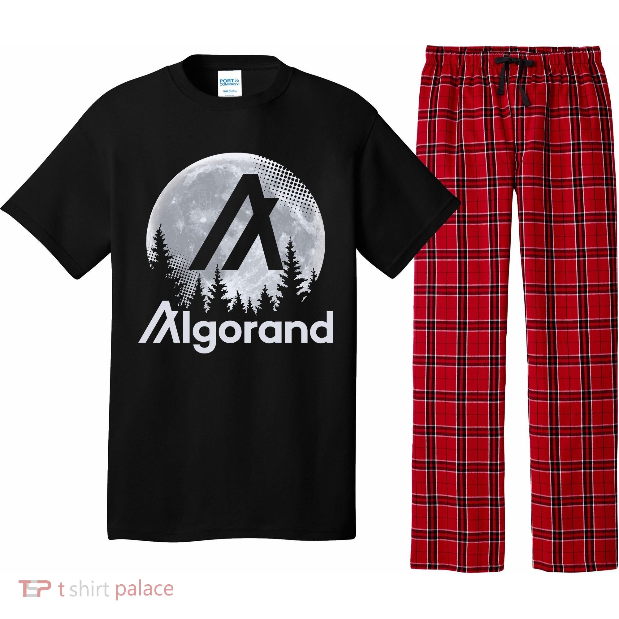 Algorand ALGO Coin Cryptocurrency Wilderness Full Moon Pajama Set