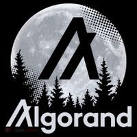 Algorand ALGO Coin Cryptocurrency Wilderness Full Moon Women's Hoodie thumb 2