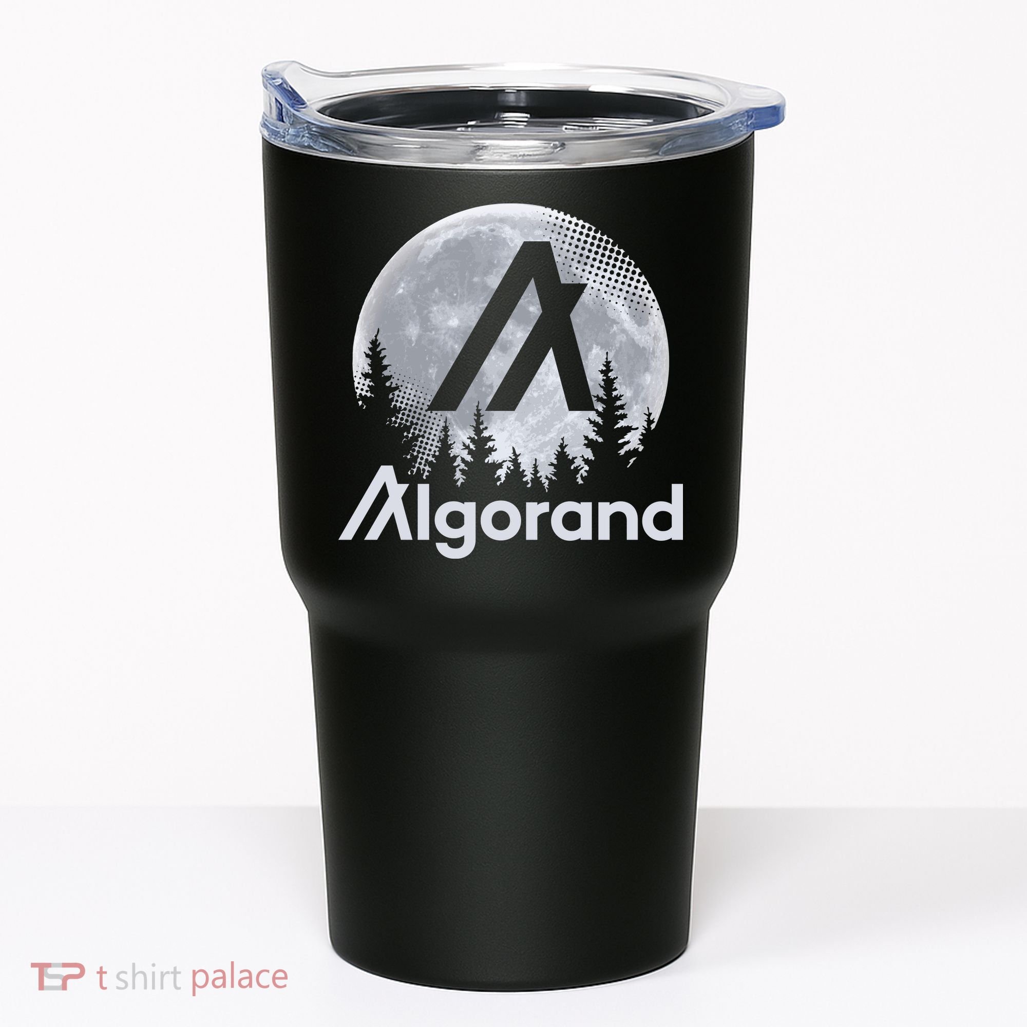 Algorand ALGO Coin Cryptocurrency Wilderness Full Moon Tumbler