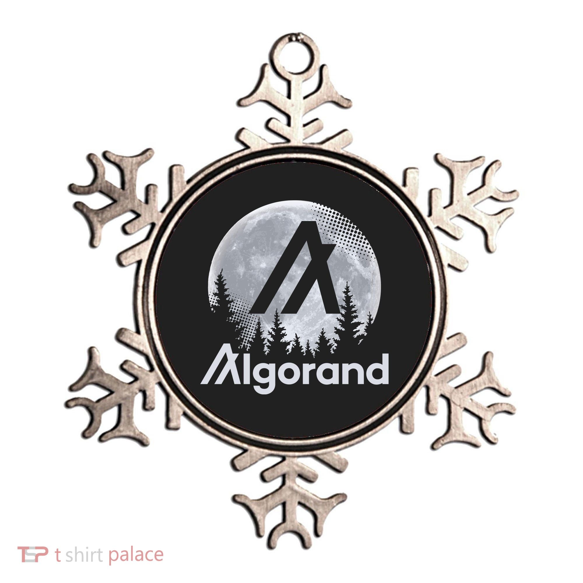 Algorand ALGO Coin Cryptocurrency Wilderness Full Moon Ornament