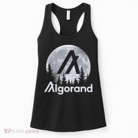 Algorand ALGO Coin Cryptocurrency Wilderness Full Moon Women's Tank Top thumb 0