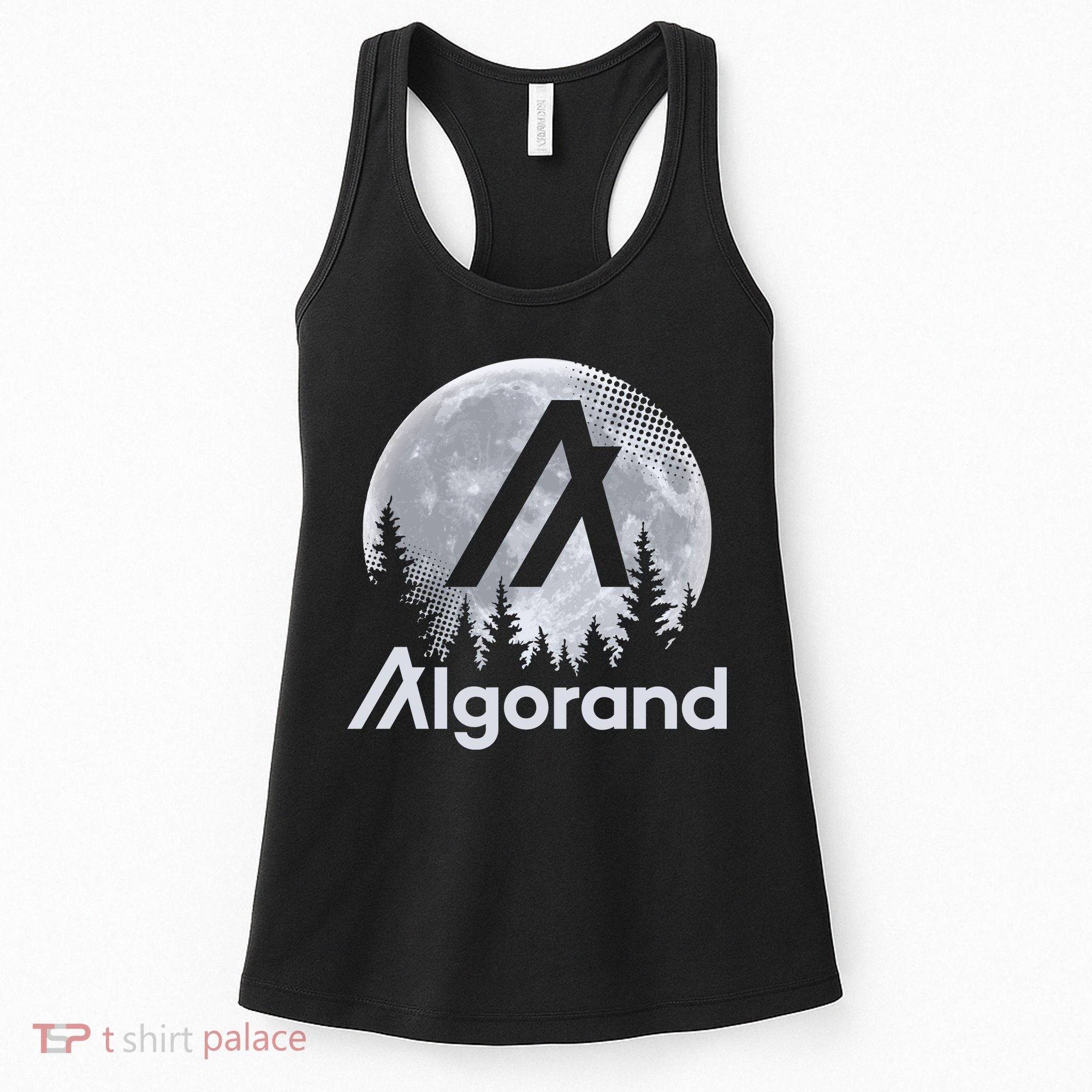 Algorand ALGO Coin Cryptocurrency Wilderness Full Moon Women's Tank Top