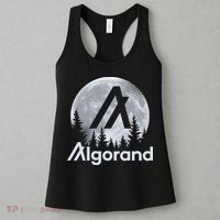Algorand ALGO Coin Cryptocurrency Wilderness Full Moon Women's Tank Top thumb 3