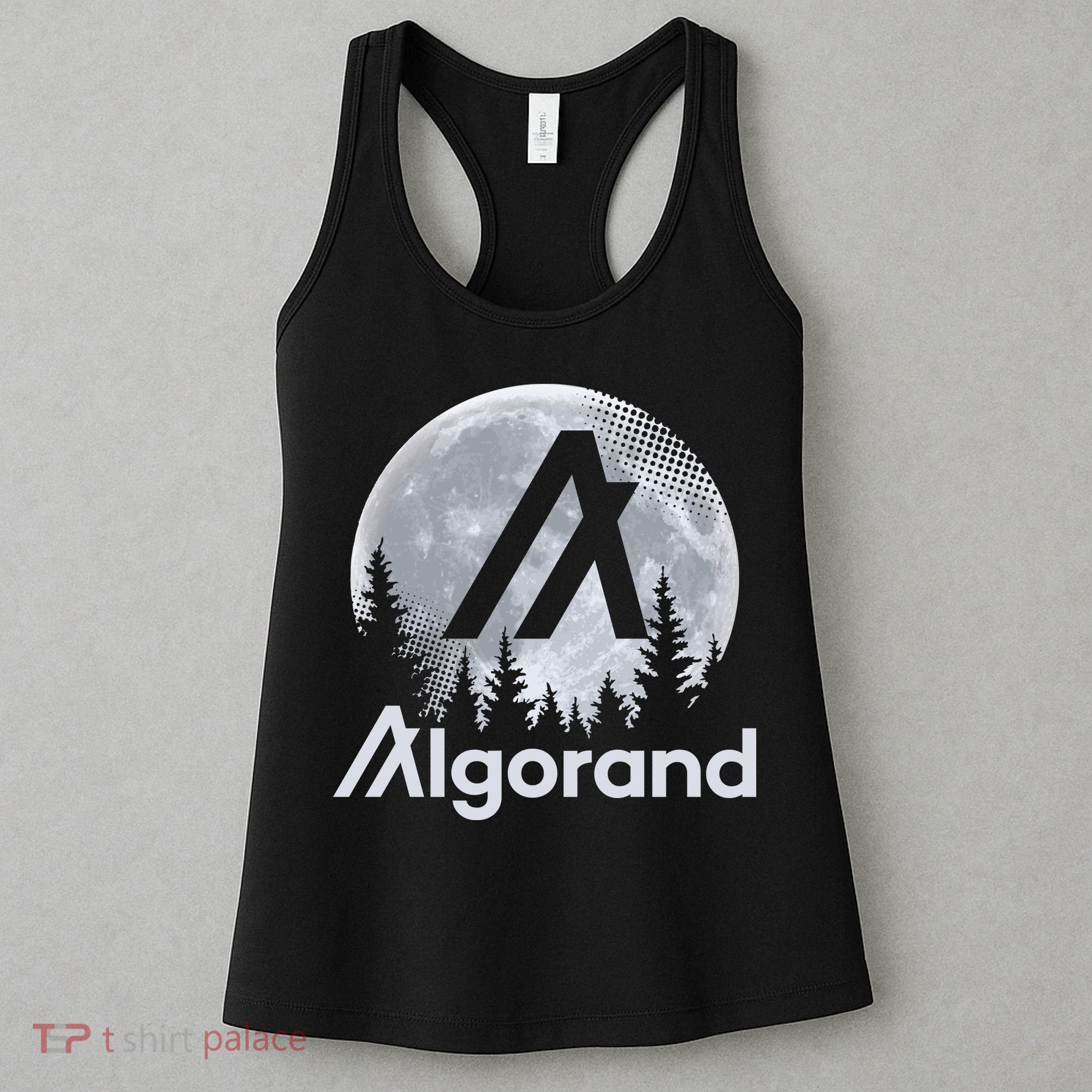 Algorand ALGO Coin Cryptocurrency Wilderness Full Moon Women's Tank Top