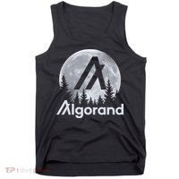 Algorand ALGO Coin Cryptocurrency Wilderness Full Moon Tank Top thumb 0