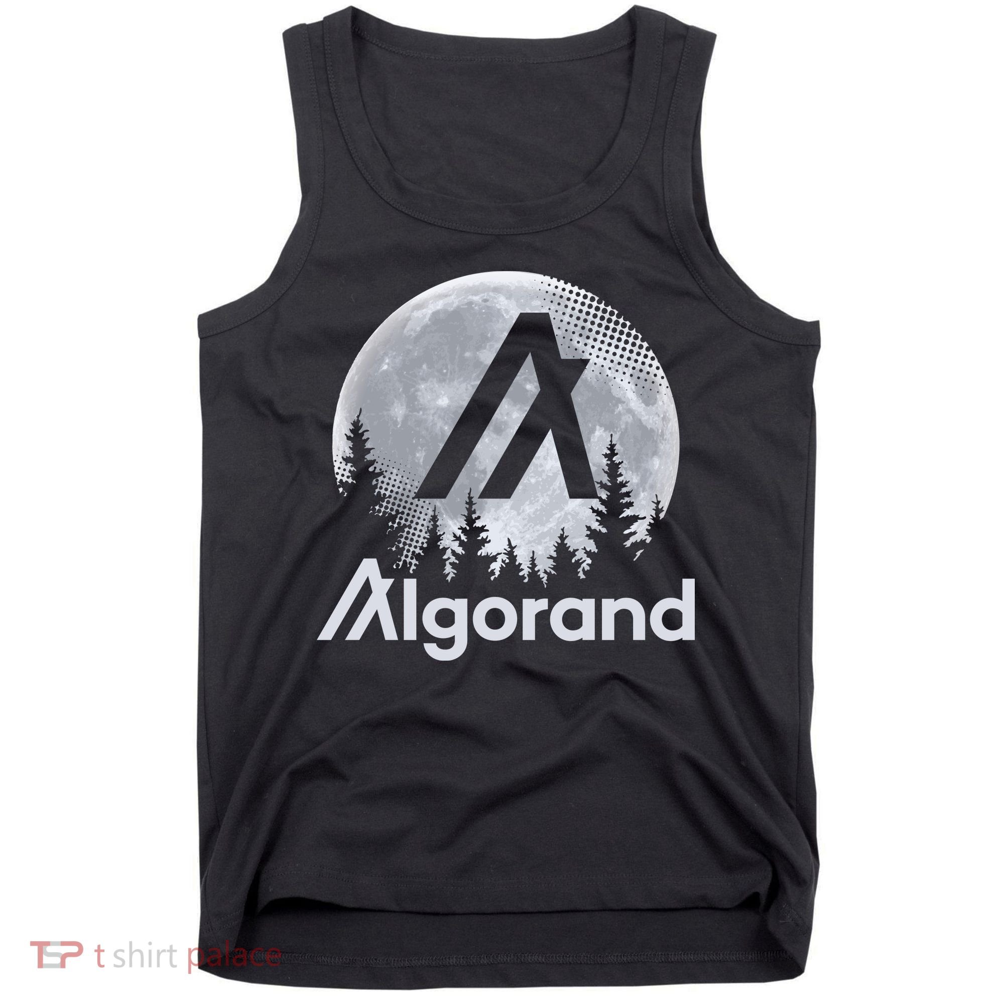 Algorand ALGO Coin Cryptocurrency Wilderness Full Moon Tank Top