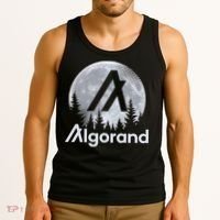 Algorand ALGO Coin Cryptocurrency Wilderness Full Moon Tank Top thumb 3