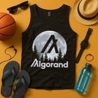 Algorand ALGO Coin Cryptocurrency Wilderness Full Moon Tank Top thumb 4