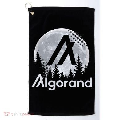 Algorand ALGO Coin Cryptocurrency Wilderness Full Moon Golf Towel