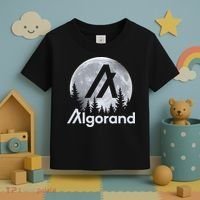 Algorand ALGO Coin Cryptocurrency Wilderness Full Moon Toddler T-Shirt thumb 3