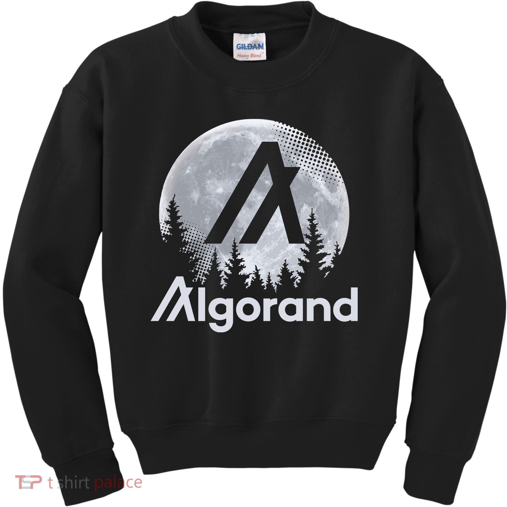 Algorand ALGO Coin Cryptocurrency Wilderness Full Moon Kids Sweatshirt