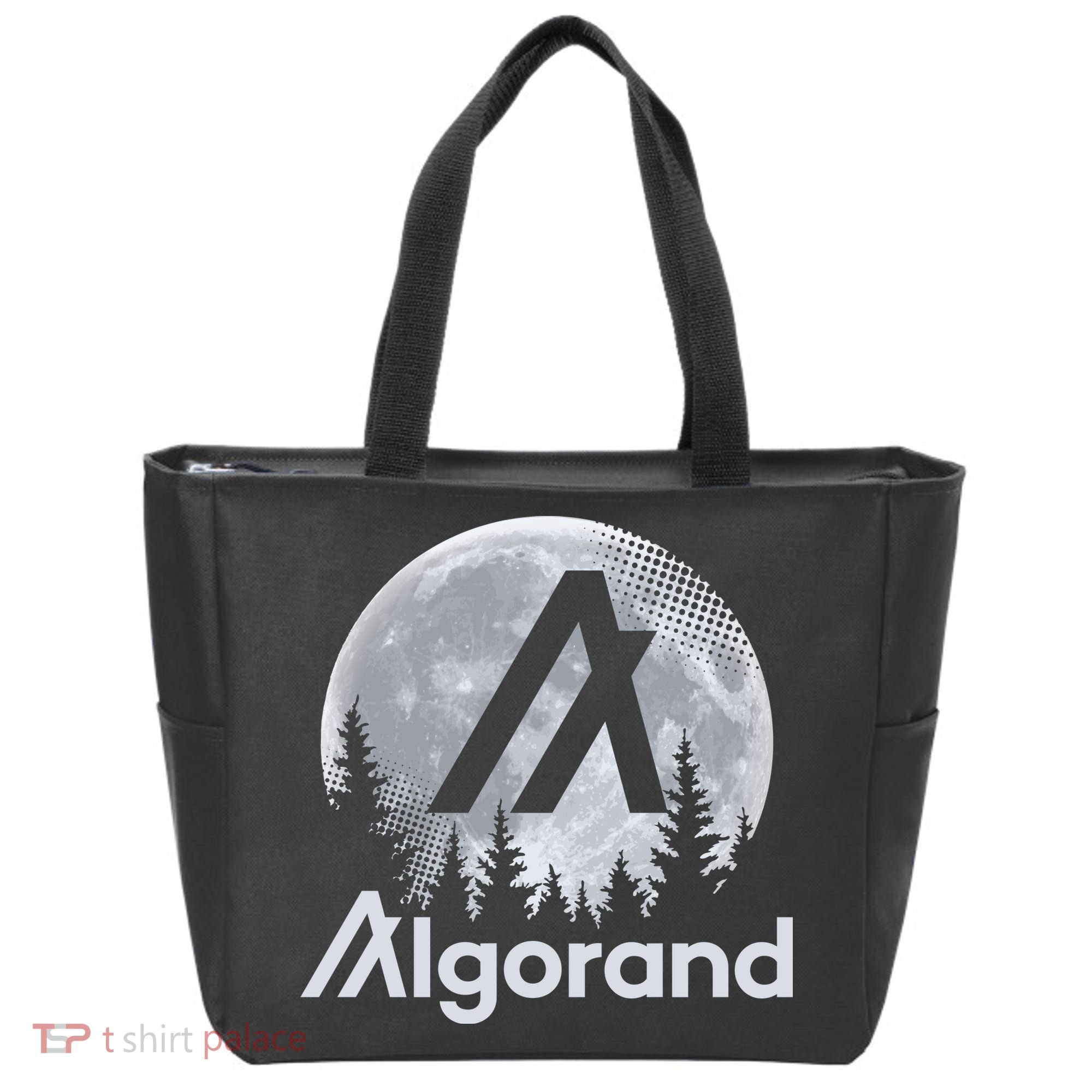 Algorand ALGO Coin Cryptocurrency Wilderness Full Moon Tote Bag