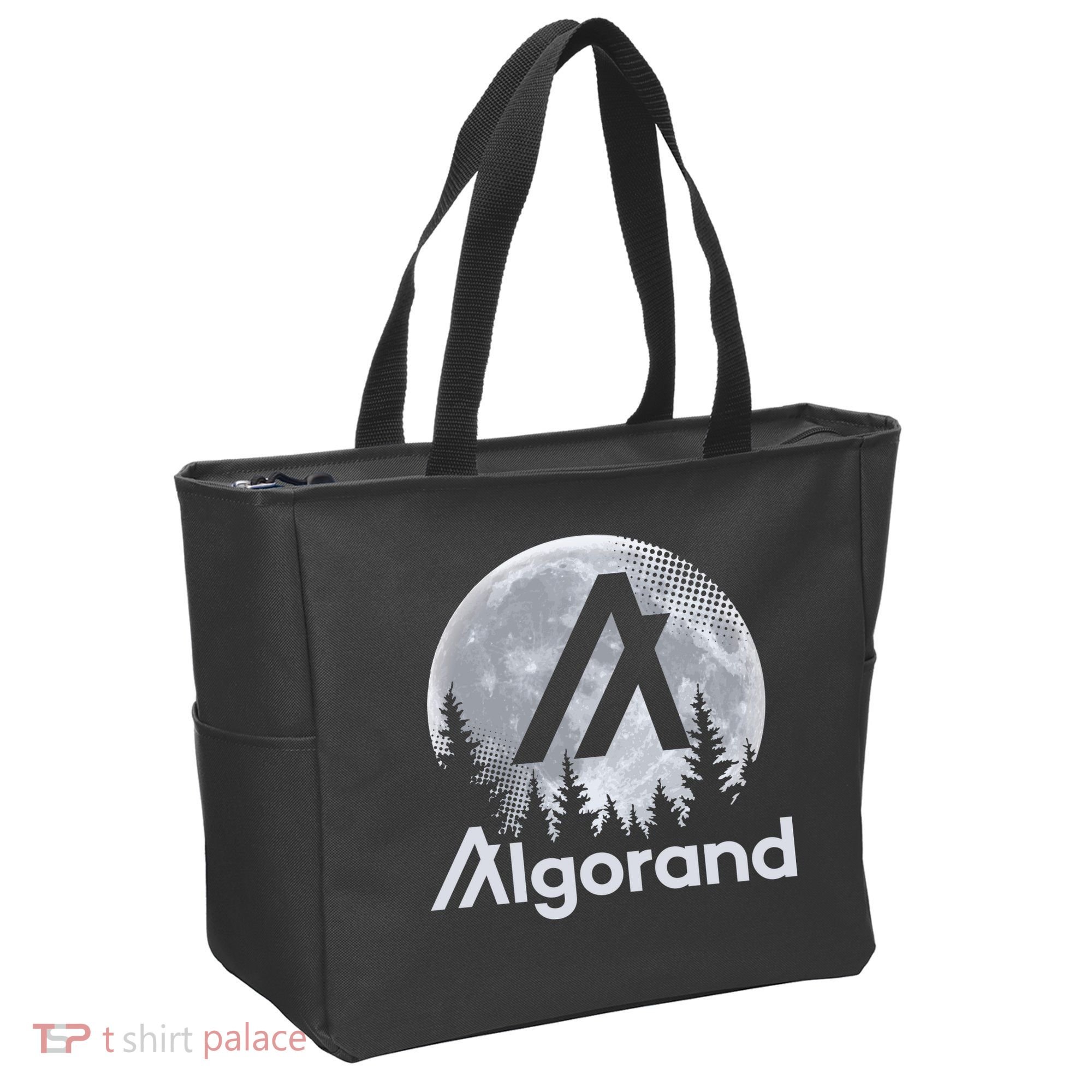 Algorand ALGO Coin Cryptocurrency Wilderness Full Moon Tote Bag