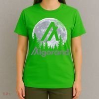 Algorand ALGO Coin Cryptocurrency Wilderness Full Moon T-Shirt thumb 4