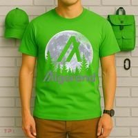 Algorand ALGO Coin Cryptocurrency Wilderness Full Moon T-Shirt thumb 6