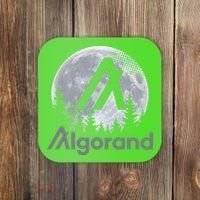 Algorand ALGO Coin Cryptocurrency Wilderness Full Moon Coaster thumb 0