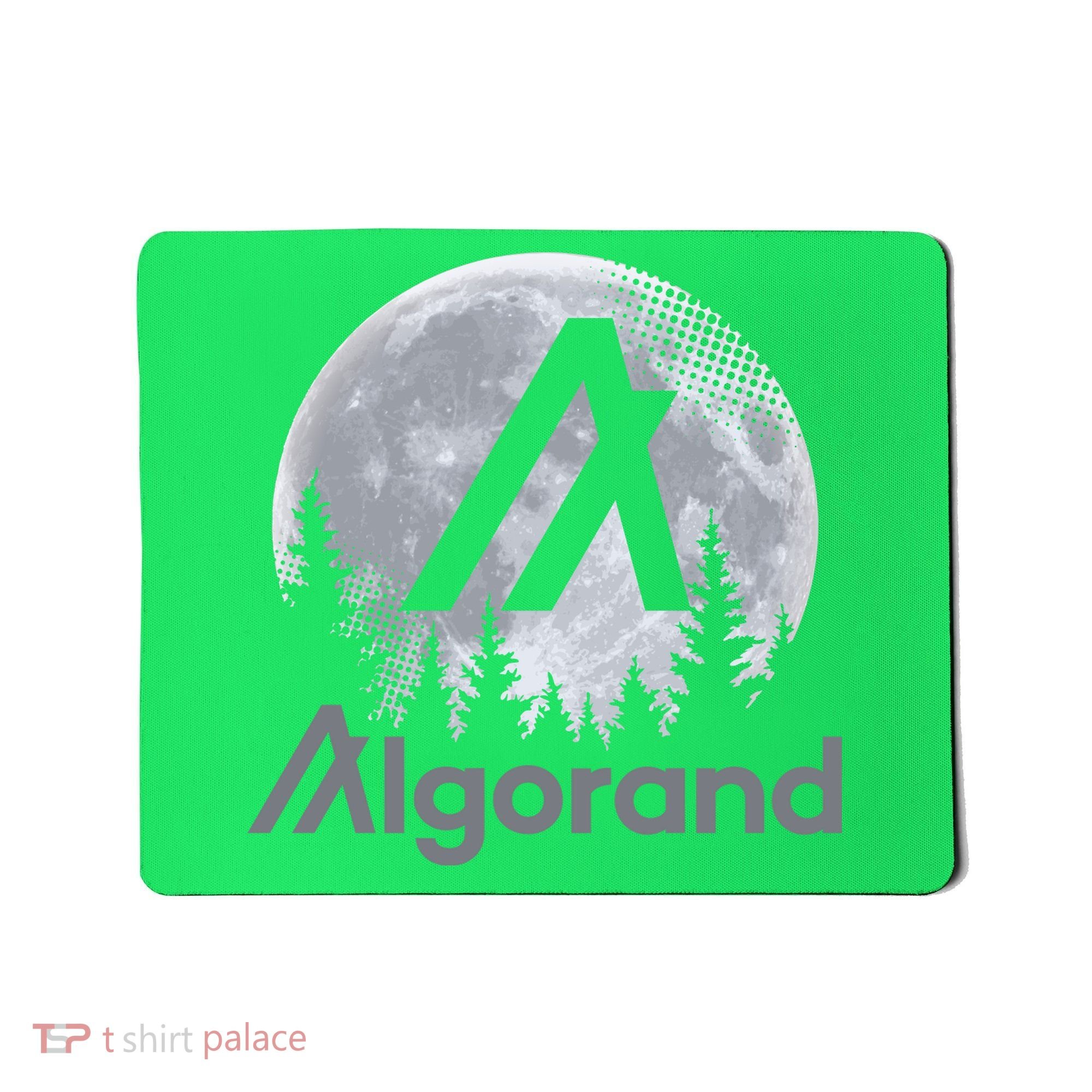 Algorand ALGO Coin Cryptocurrency Wilderness Full Moon Mousepad