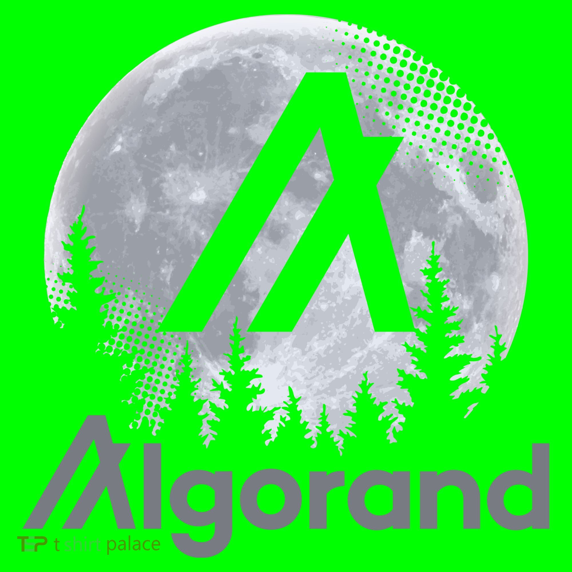 Algorand ALGO Coin Cryptocurrency Wilderness Full Moon Mousepad
