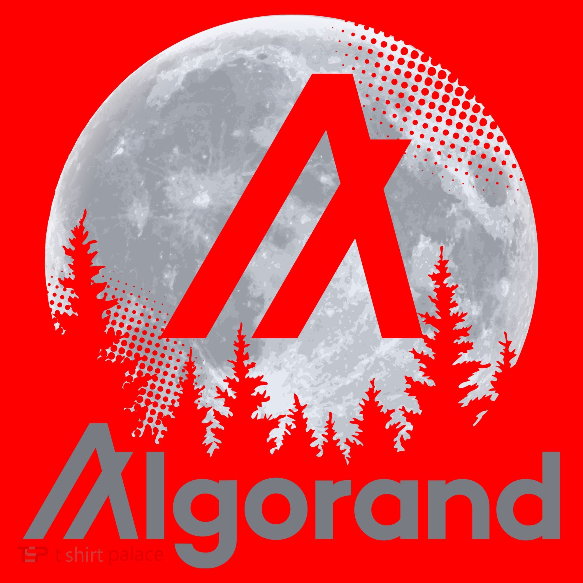 Algorand ALGO Coin Cryptocurrency Wilderness Full Moon Santa Hat