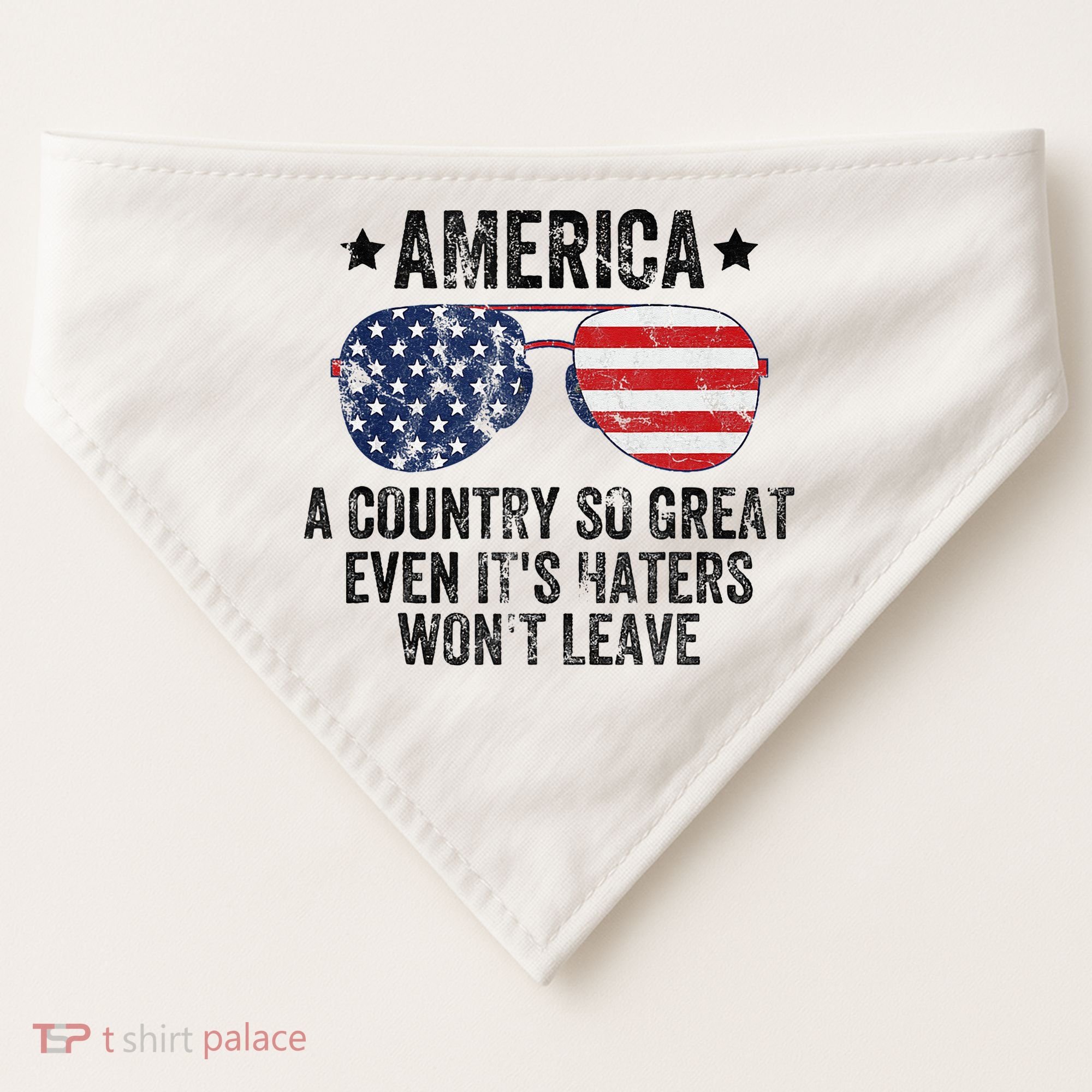 America A Country So Great Even Its Haters Wont Leave USA-Made Doggie Bandana