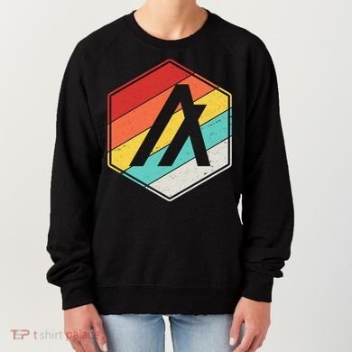Algorand ALGO Coin Cryptocurrency Retro Colors Women's Sweatshirt