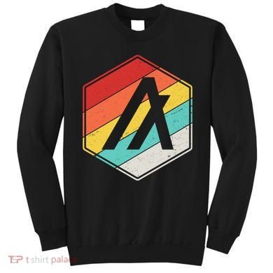 Algorand ALGO Coin Cryptocurrency Retro Colors Sweatshirt